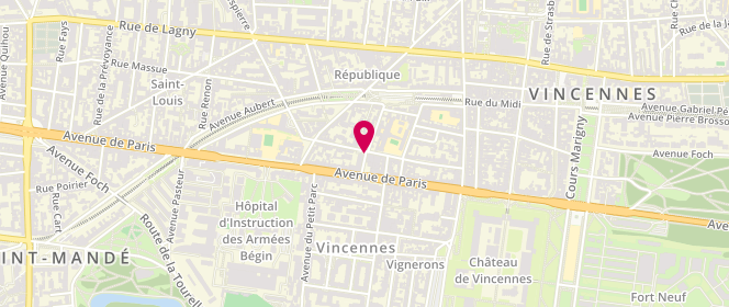 Plan de PARISIS Philippe, 3 Rue Segond, 94300 Vincennes