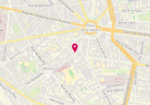 Plan de MATERA Barbara, 43 Rue du Sergent Bauchat, 75012 Paris