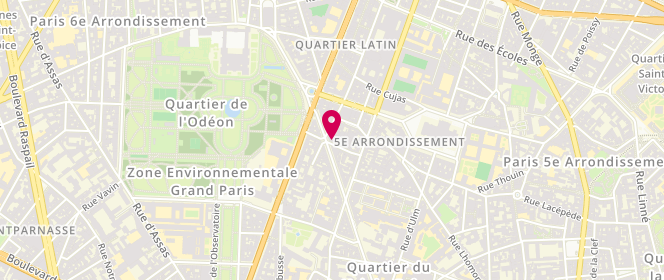Plan de GRIFFON Elise, 16 Rue Royer Collard, 75005 Paris