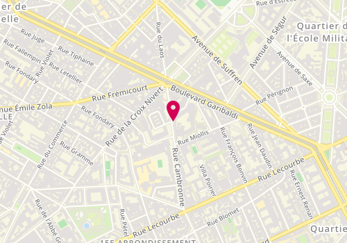 Plan de WAINTROP Charlotte, 19 Rue Cambronne, 75015 Paris