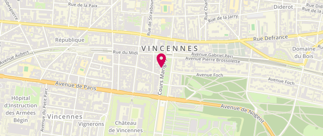 Plan de LAZREG-KABBANI Amina, 41 Cours Marigny, 94300 Vincennes
