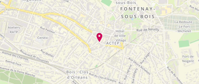 Plan de VAYTET Daphné, 24 Rue Mot, 94120 Fontenay-sous-Bois