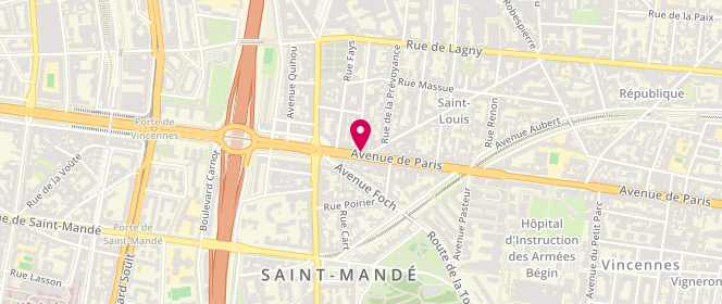 Plan de LESGUILLIER Catherine, 170 Avenue de Paris, 94300 Vincennes