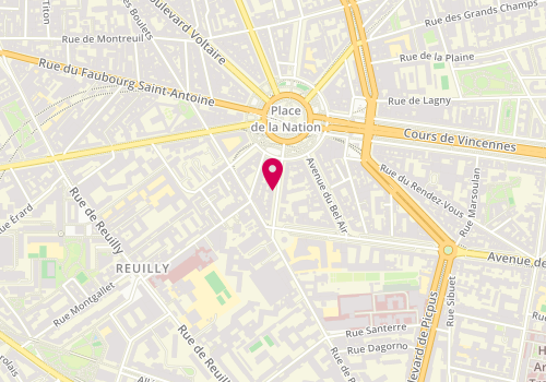 Plan de GAILLOT Florence, 9 Rue Fabre d'Eglantine, 75012 Paris