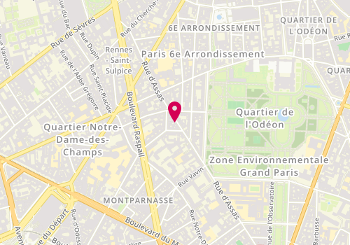 Plan de TURMEL-l'HELGOUACH Hélène, 52 Rue d'Assas, 75006 Paris