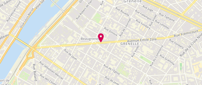 Plan de DERVAUX Marjorie, 106 Avenue Emile Zola, 75015 Paris