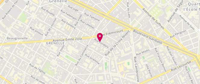 Plan de ACKER Catherine, 73 Rue Fondary, 75015 Paris