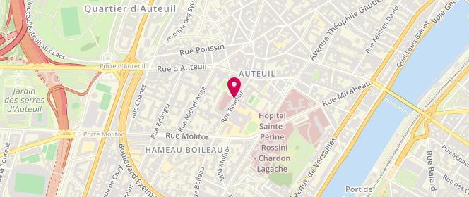 Plan de BERNARD Anna, 14 Rue Boileau, 75016 Paris