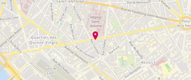 Plan de BENON Béatrice, 76 Boulevard Diderot, 75012 Paris