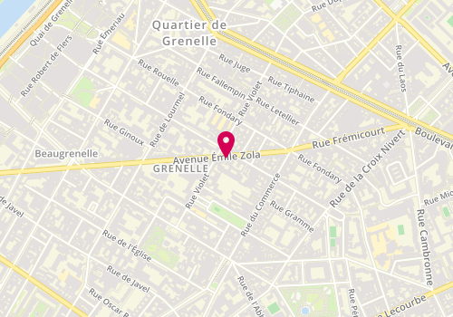 Plan de DURIEUX-MEHLMAN Stéphanie, 134 Avenue Emile Zola, 75015 Paris