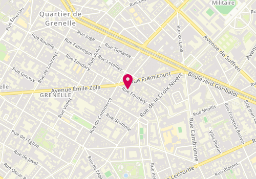 Plan de BESNARD Valérie, 69 Rue Fondary, 75015 Paris