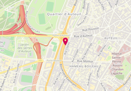 Plan de DJIAN Yves, 130 Boulevard Exelmans, 75016 Paris
