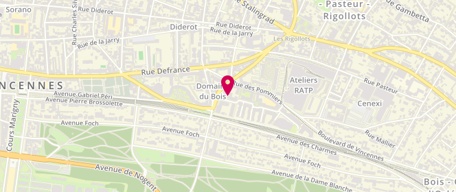 Plan de DURAND-SABATE Christine, 1 Rue Adolphe Alphand, 94300 Vincennes
