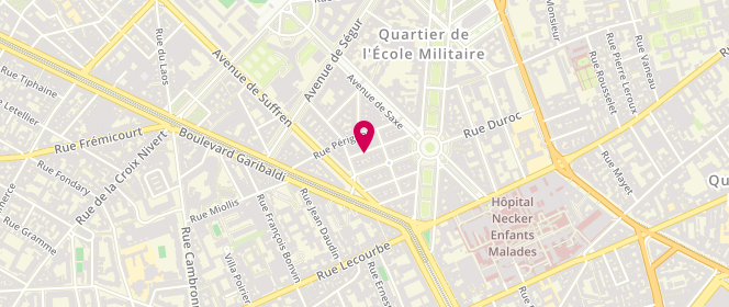 Plan de PAULIN Dominique, 11 Bis Rue César Franck, 75015 Paris
