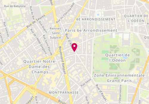Plan de NAU-GUIS Françoise, 42 Rue d'Assas, 75006 Paris