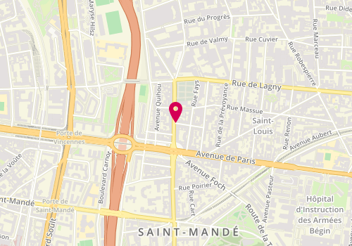 Plan de TERTRE MARCHESE Michèle, 2 Rue Viteau, 94160 Saint-Mandé