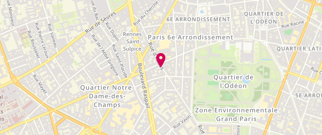 Plan de D'AUMALE Marie Claude, 36 Rue d'Assas, 75006 Paris