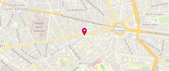 Plan de BACLET Maryla, 146 Boulevard Diderot, 75012 Paris