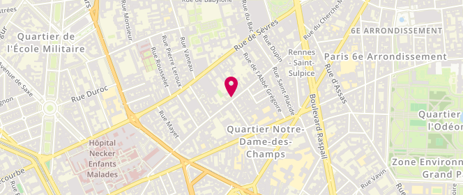 Plan de BRECHOT Jeanne Marie, 88 Rue du Cherche Midi, 75006 Paris