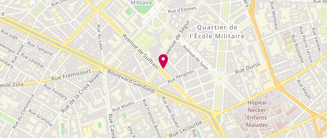 Plan de DU PASQUIER-FEDIAEVSKY Laurence, 133 Avenue de Suffren, 75007 Paris