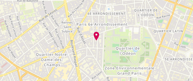 Plan de CHAPUT François, 54 Rue Madame, 75006 Paris
