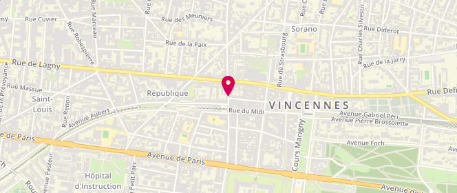 Plan de PRAT Stéphane, 60 Bis Rue de Montreuil, 94300 Vincennes