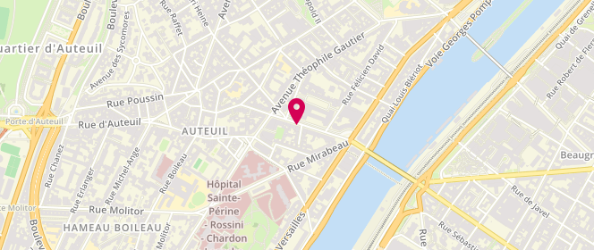 Plan de ALVES Alexandra, 21 Rue de Remusat, 75016 Paris