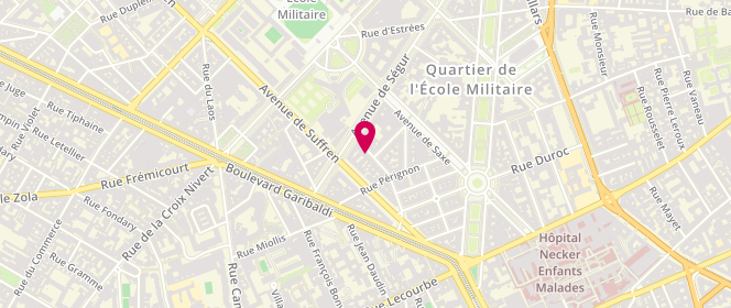 Plan de AUDOUIN Philippe, 8 Rue José Maria de Hérédia, 75007 Paris