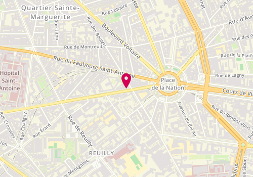 Plan de SILCRET-GRIEU Sophie, 129 Boulevard Diderot, 75012 Paris