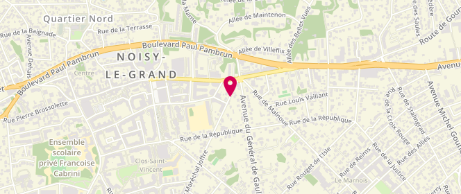 Plan de VASSE Camille, 5 Avenue du Maréchal Joffre, 93160 Noisy-le-Grand