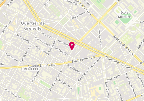 Plan de LUMBROSO Juliane, 12 Rue du Commerce, 75015 Paris
