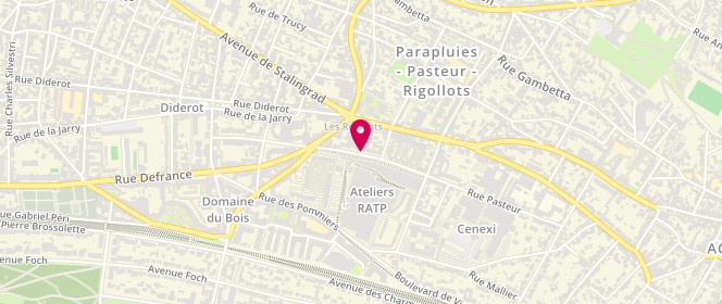 Plan de SINGER Patricia, 104 Rue Pasteur, 94120 Fontenay-sous-Bois
