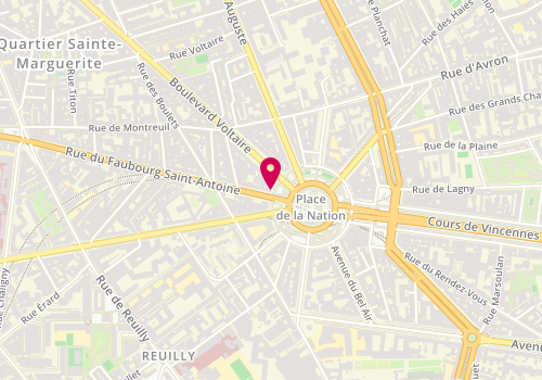Plan de KLAP Julia, 1 Place de la Nation, 75011 Paris