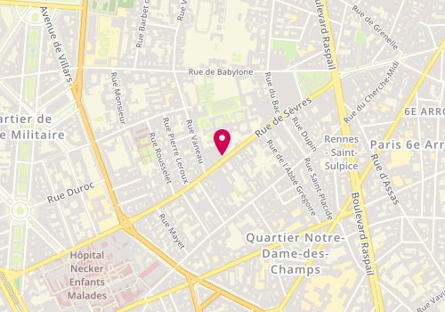 Plan de FOURNIER Garance, 149 Rue de Sevres, 75007 Paris