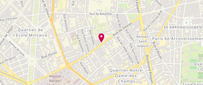 Plan de ROGOZEA Andreea-mihaela, 149 Rue de Sevres, 75007 Paris