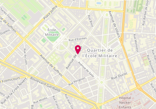 Plan de FROTIER DE LA MESSELIERE Suzanne, 53 Avenue de Segur, 75007 Paris