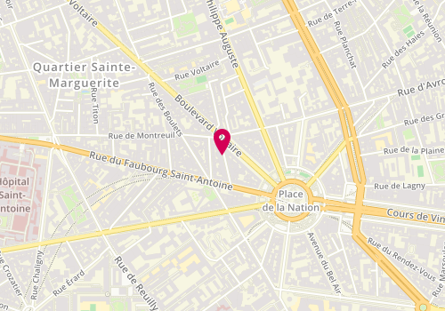 Plan de VARENE Nathalie, 11 Rue des Immeubles Industriels, 75011 Paris