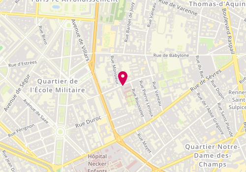 Plan de WEBER-DONAT Gabrielle, 21 Rue Oudinot, 75007 Paris