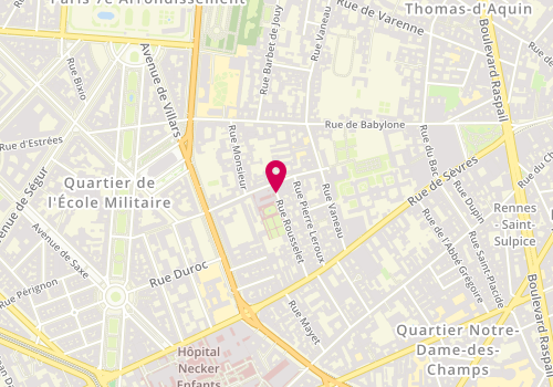 Plan de MANOT Stéphanie, 3 Rue Rousselet, 75007 Paris