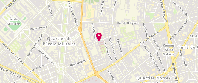 Plan de DAHAN Roger, 21 Rue Oudinot, 75007 Paris