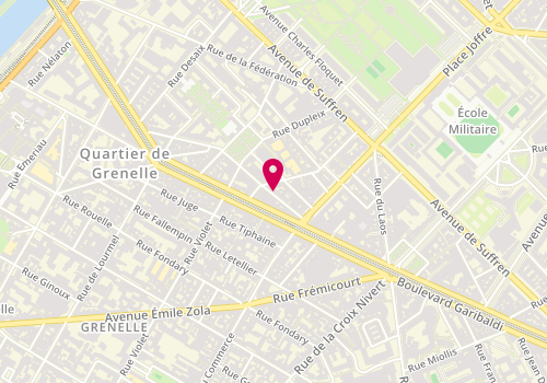 Plan de SERFATI Jean Claude, 11 Rue de Pondichery, 75015 Paris