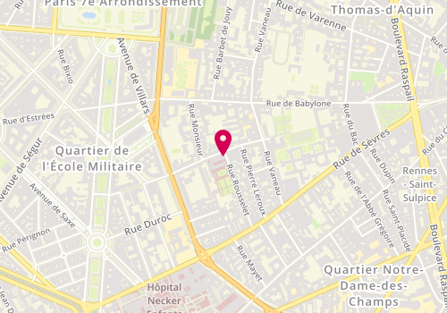 Plan de HEQUET Delphine, 2 Rue Rousselet, 75007 Paris