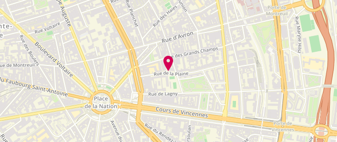 Plan de PAVLOVIC-GANASCIA Mira, 21 Rue de la Plaine, 75020 Paris