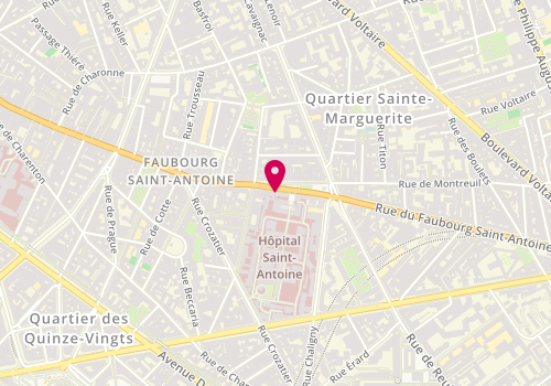 Plan de VANDERBECQ Quentin, 184 Rue du Faubourg Saint Antoine, 75012 Paris