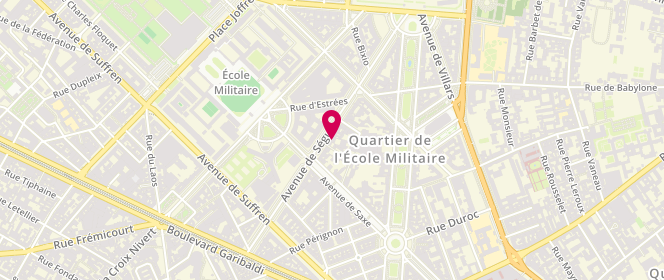 Plan de BENADON Véronique, 49 Avenue de Segur, 75007 Paris