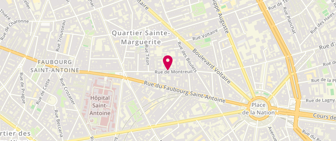 Plan de DI MASCIO Béatrice, 45 Rue de Montreuil, 75011 Paris