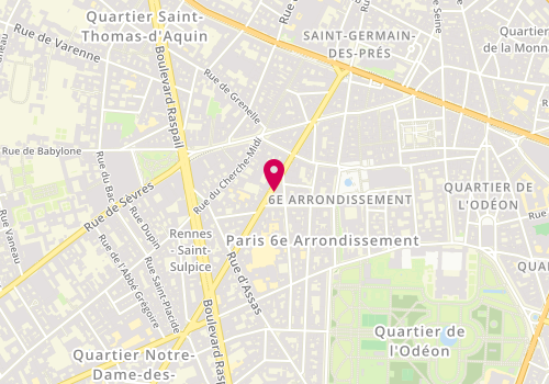 Plan de VERON Olympe, 75 Rue de Rennes, 75006 Paris