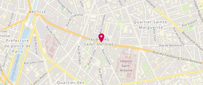 Plan de HAINAUT Françoise, 151 Rue du Faubourg Saint Antoine, 75011 Paris