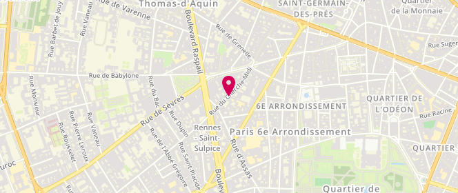 Plan de AUBERT Christian, 21 Rue du Cherche Midi, 75006 Paris
