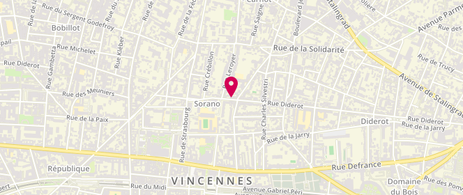 Plan de POL Corinne, 51 Rue Diderot, 94300 Vincennes